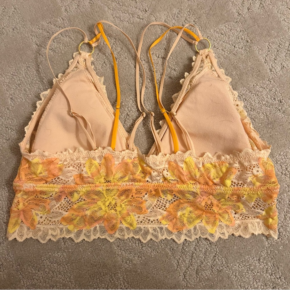 Aerie Sunkissed Lace Padded Plunge Bralette - Picture 5 of 7